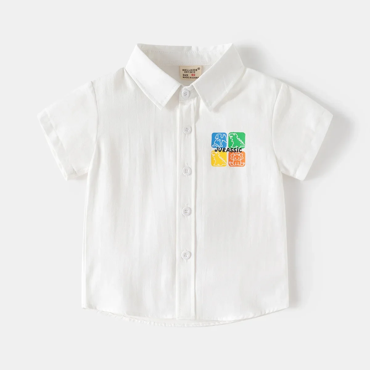 Boys Shirts Boy's Short Sleeve Shirt Children Summer Top Wear Kids Clothes