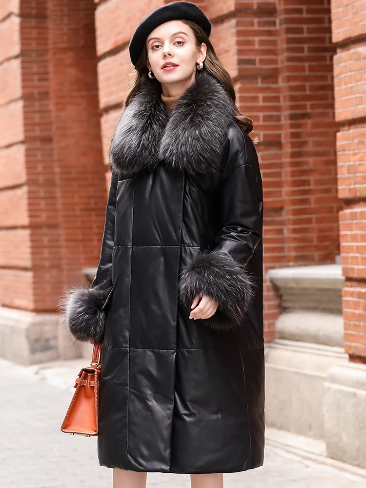 Рисунок 2 - Женское кожаное пальто средней длины