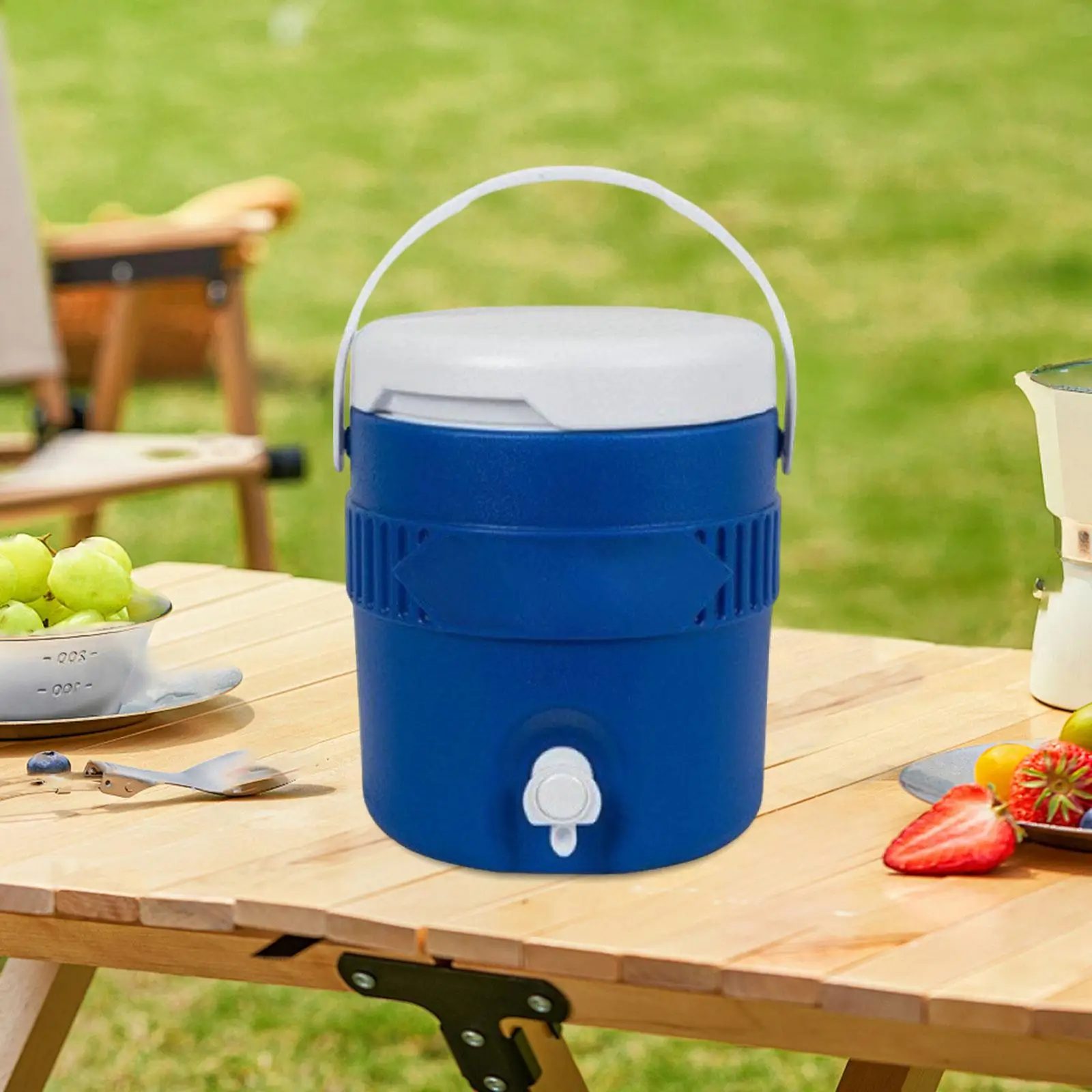 3.8L Insulated Camping Cooler Water Jug Barrel Portable Multifunction Ice Water