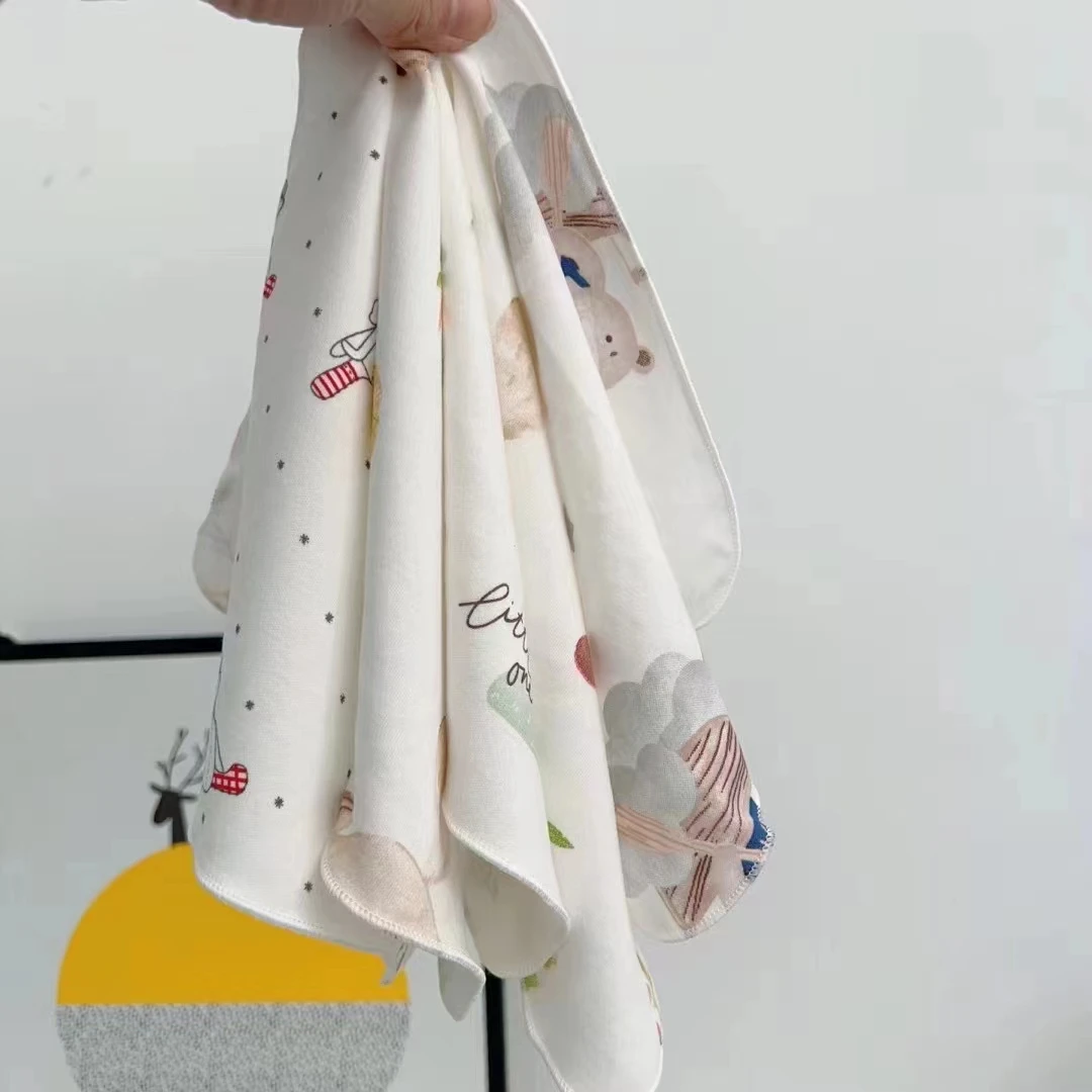 5Pcs/Set Square Cotton Baby Face Towel Handkerchief Infant Bebe Burp Cloth Newborn Absorbent Organic Cotton Bath Towels