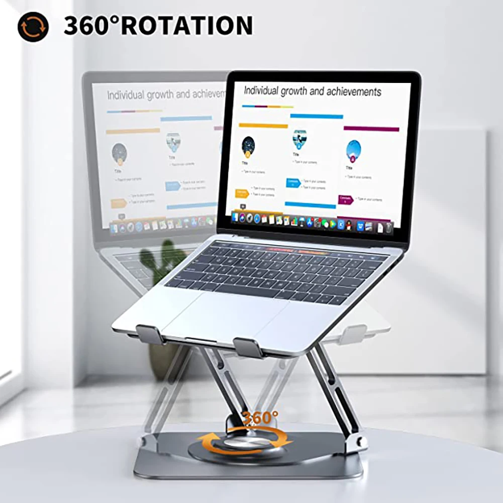 Support Pour Ordinateur Portable Mc Ls928 Support Pour Ordinateur Portable  Rotatif À 360°, Relevable, En Alliage D'aluminium, Compatible Avec Les  Ordinateurs Portables De 9,7 À 17 Pouces. - Support D'ordinateur Portable -  AliExpress