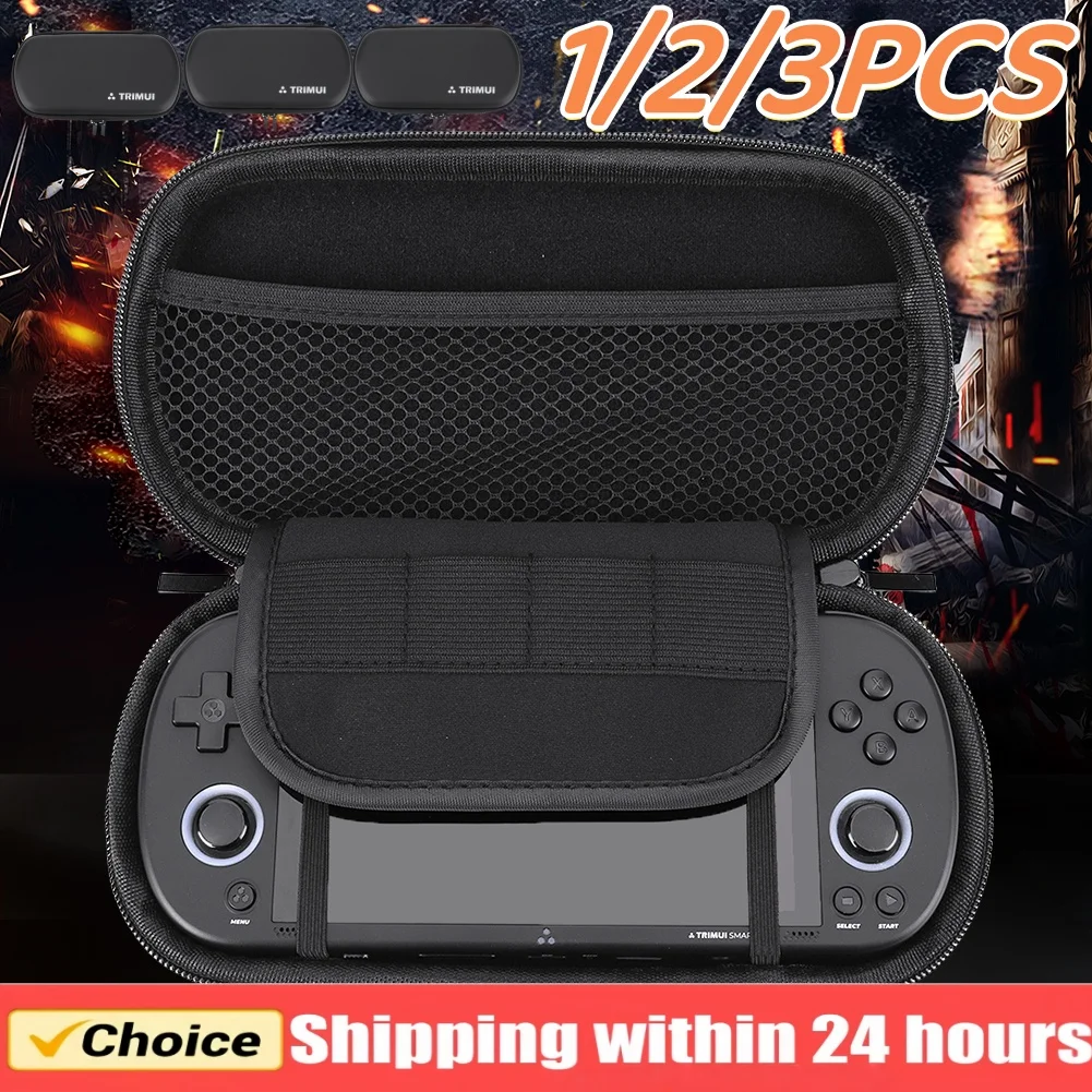 Waterproof EVA Hard Case with Tempered Glass for Handheld Game Console