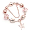 BAOPON-Bracelets à breloques coeur d'amour pour femme, perles Marano bricolage, bracelet fin, bijoux de mariage pour femme, amoureux, 2024
