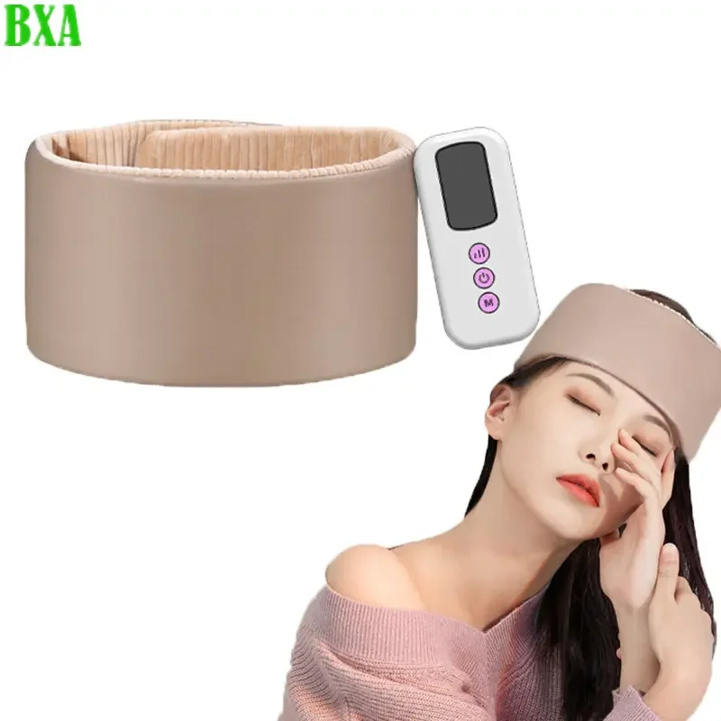 Electric Head Massager Belt Air Pressure Kneading Hot Compress Head Airbag Massage Migraine Stress Headache Pain Relief Headband