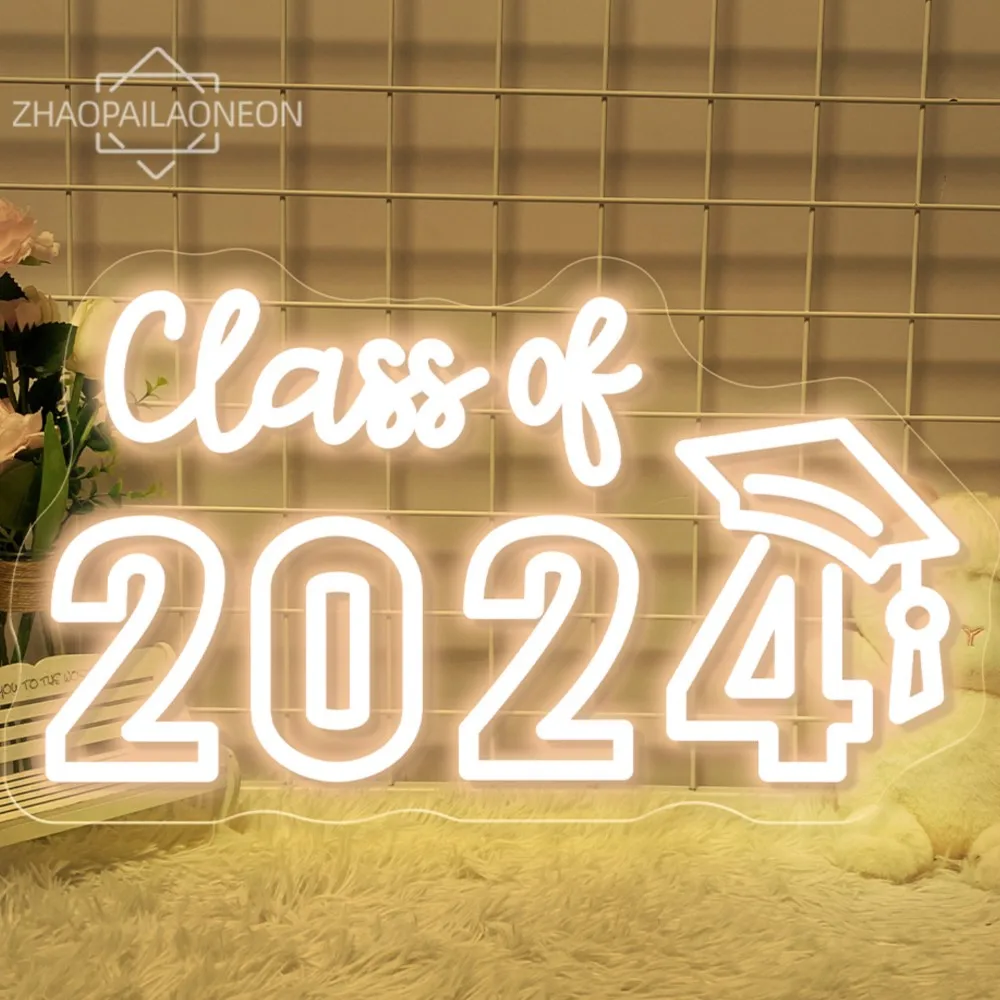 Congrates Выпускной неоновый фотографический