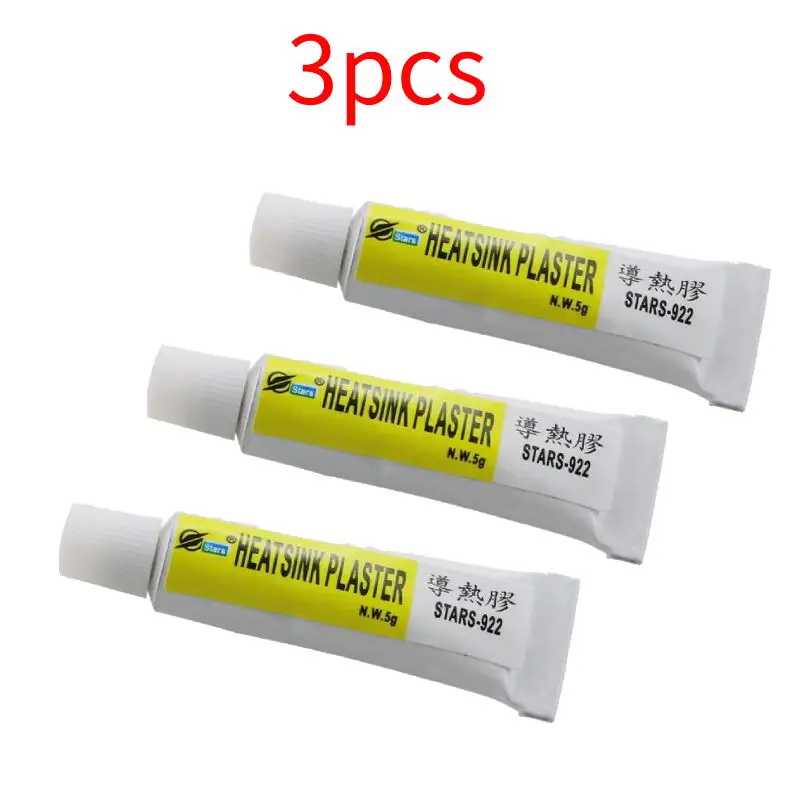 Pâte thermique pour dissipateur thermique, plâtre conducteur, adhésif  visqueux, colle pour puce, VGA, RAM, LED, IC, refroidisseur,  refroidissement, 1, 2, 3 pièces, 5g - AliExpress