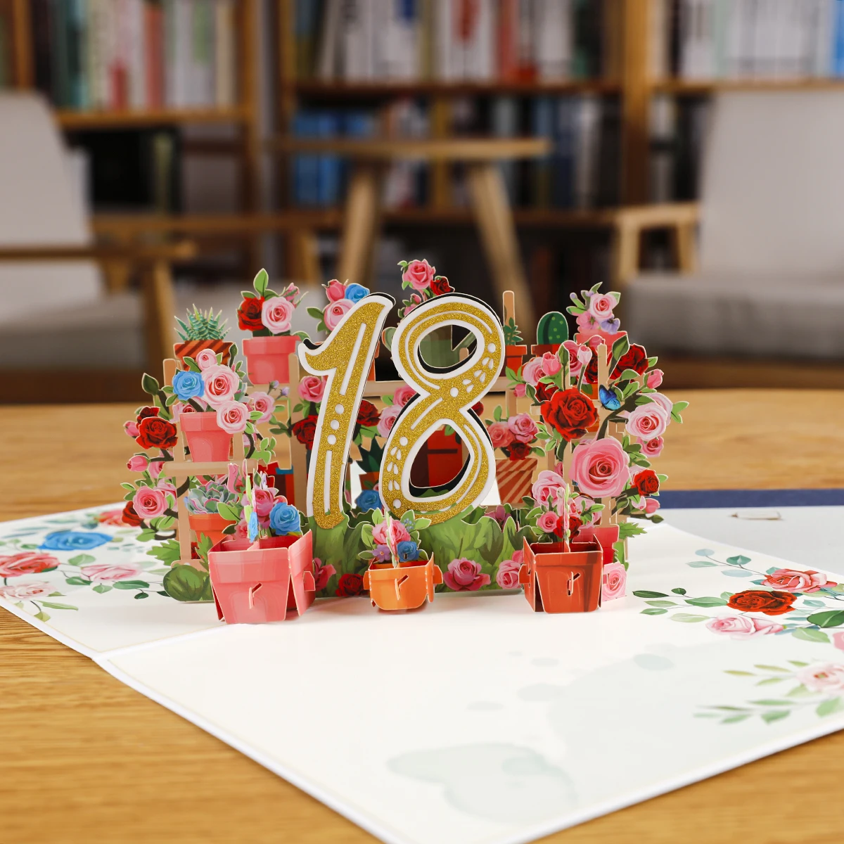 팝업 기념일 카드 1st 10 28 21 30 번호 그림 생일 결혼식을 위한 3D 인사말 카드