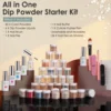 30 Colors Dip Powder Set with Essential Dip Liquids and Manicure Nail Tools for Salon Home Nail Art Design Women Gift Set 4