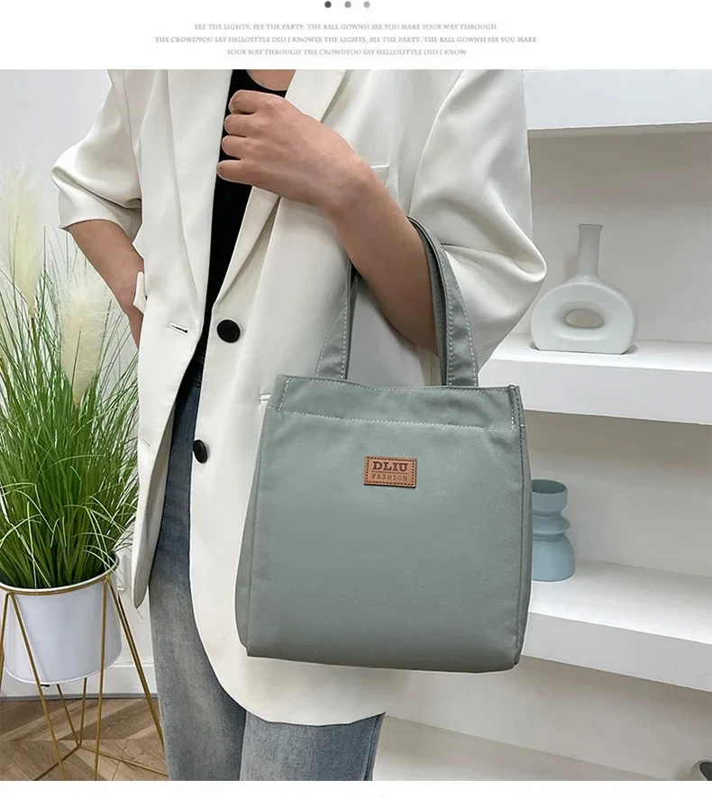 Lunchtasche mit hoher Kapazität und isolierter Thermo-Kühlbox aus Aluminiumfolie, Lunchbox, Tragetasche, Picknick-Reisetasche, Handtaschen aus Oxford-Stoff – Detail 25