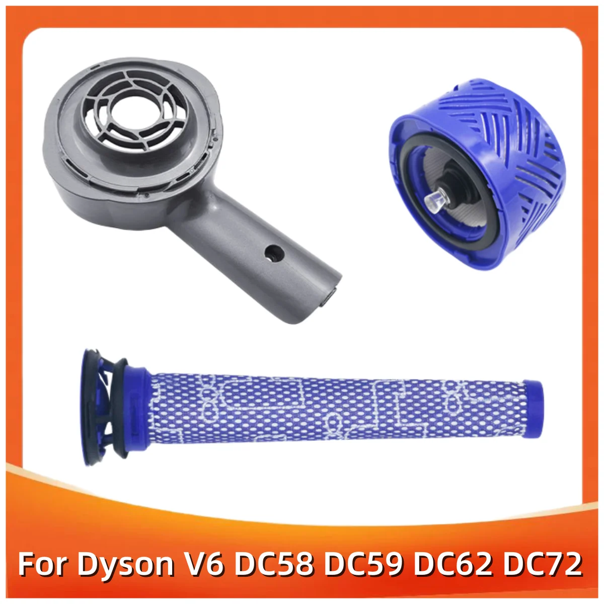 Motor Rear Cover HEPA Post Filter Upgrade Kit Replacement For Dyson V6 DC58 DC59 DC62 DC72 DC74 Vacuum Cleaner Parts