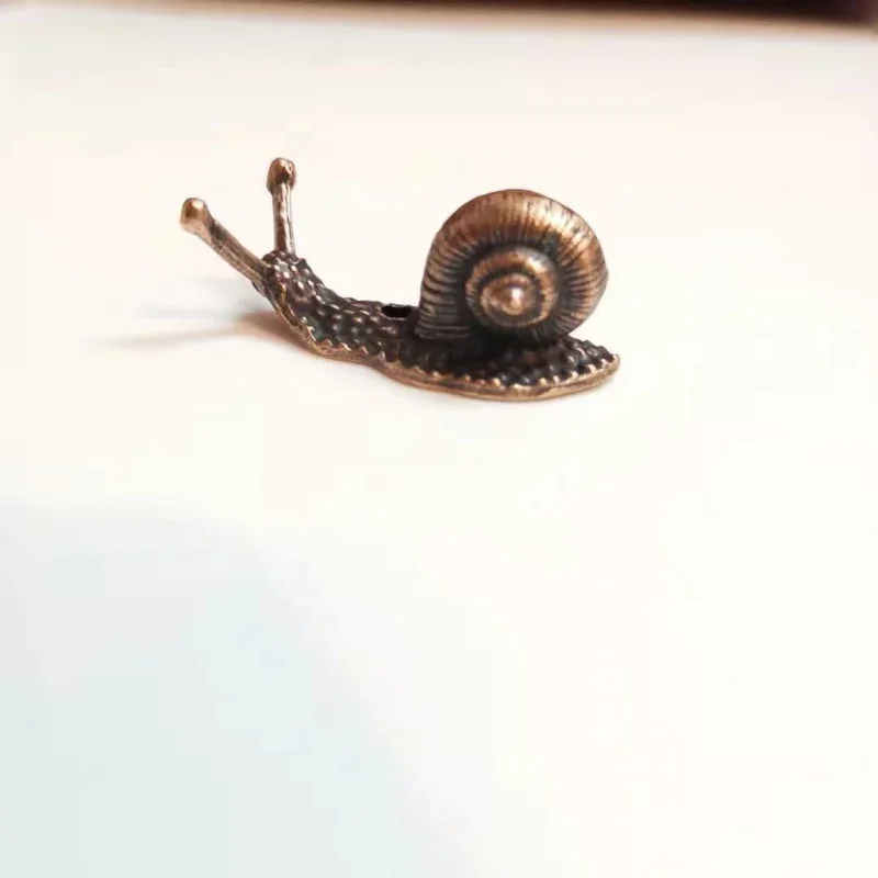Mini Creative Alloy Snail Small Ornaments Home Decoration Bonsai With Incense Handicrafts Figurines Miniatures Decoration Crafts