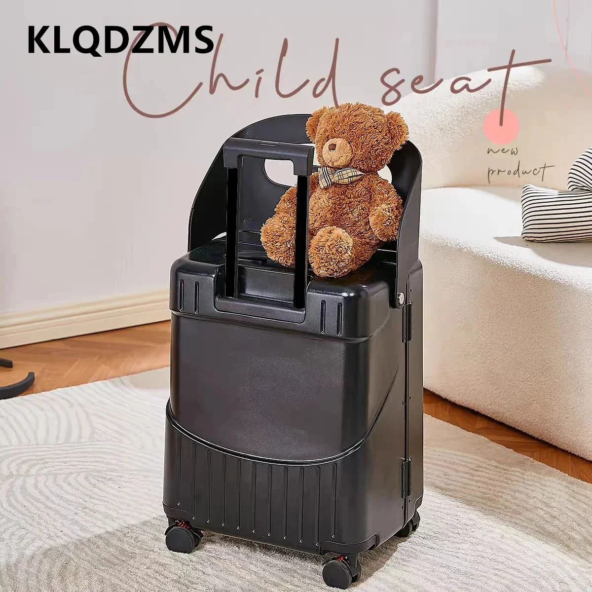 

KLQDZMS 20Inch Children's Luggage Large Capacity Boarding Box Trolley Case PC Wheeled Travel Bag Passenger Cabin Suitcase