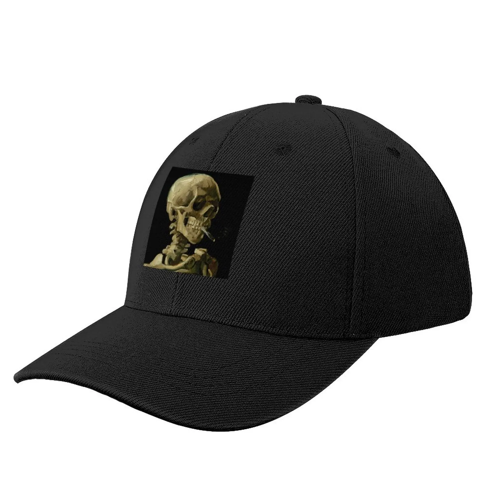 

Vincent van Gogh - Skull of a skeleton with Burning Cigarette Baseball Cap Golf Hat New In The Hat Designer Man Hat Women's