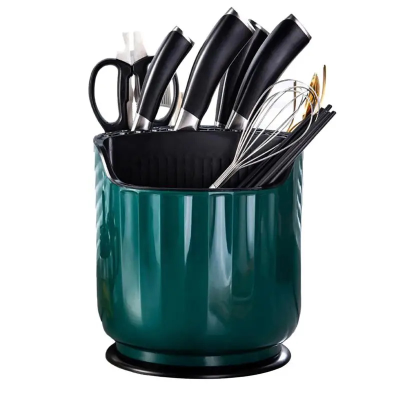 Kitchen Rotary Knife Rest Rotating Rack Knife Organizer Household