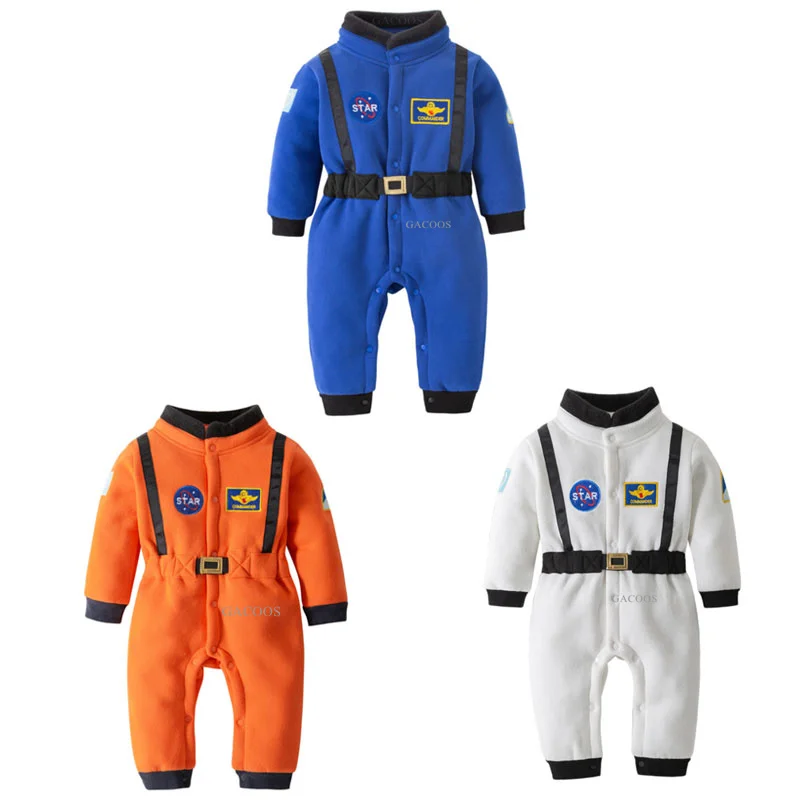 New Astronaut Costume for Baby Boy 1 Year Old Toddler Infant Birthday Theme Party Cosplay Space Suit Newborn Photography Romper 2