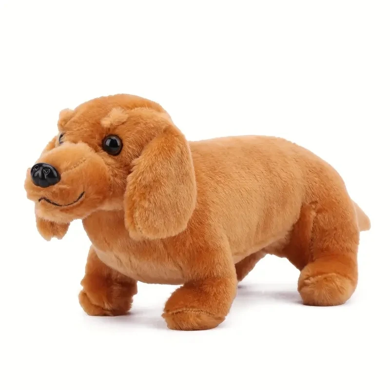 Simulate Verisimilitude dachshund Douglas Spats Black &Tan Coffee Dachshund Dog Plush Stuffed Animal Give chirdren Brithday Gift 4
