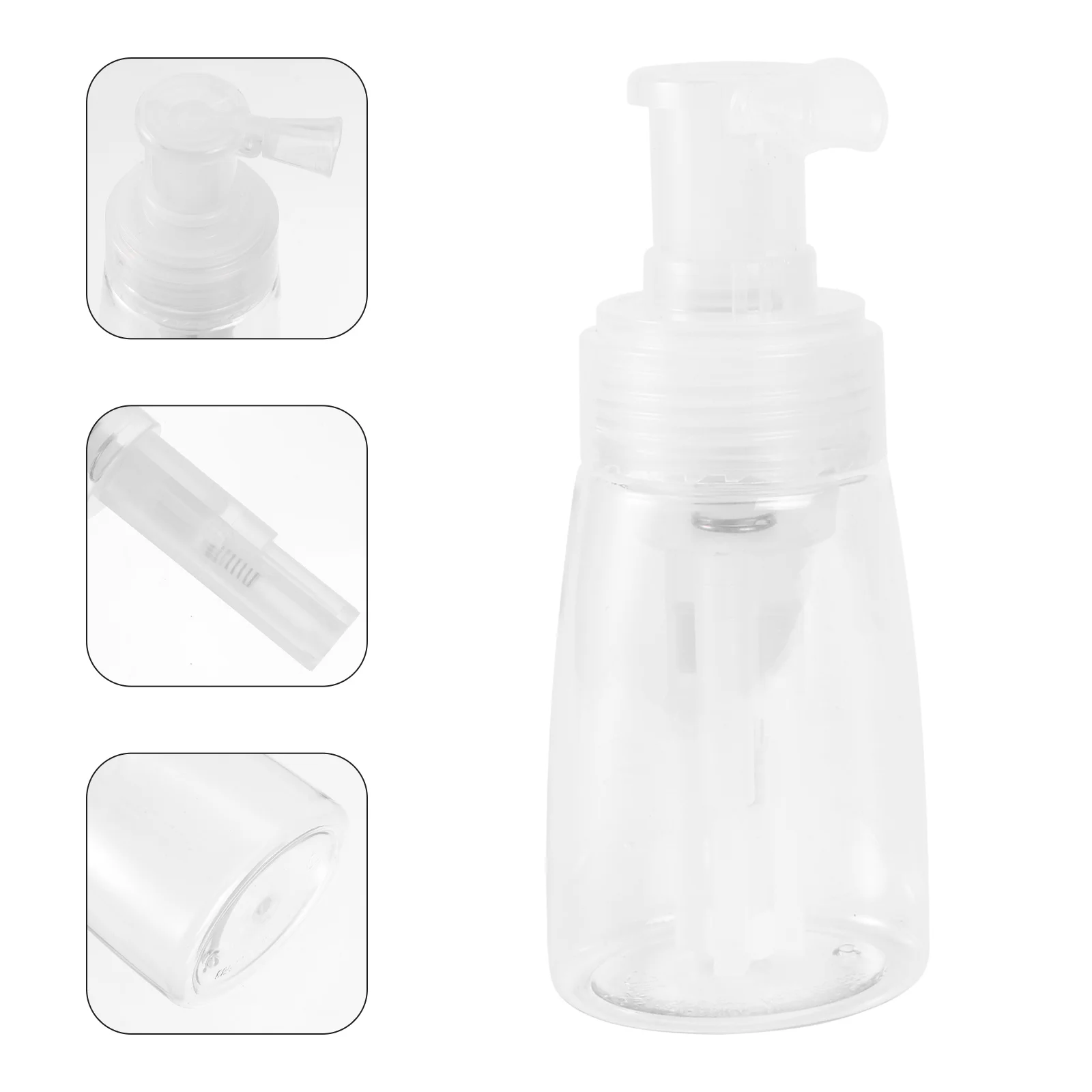 

Powder Spray Bottle Transparent Empty Bottle Container Refillable Bottles Plastic Hairdressing Tool Barbershop