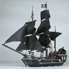 Pirates The Black Pearl And Queen Anne's Revenge Ship Building Block Model Assemble Bricks Toys Kids Gifts Fit MOC 4195 4184 Set 2
