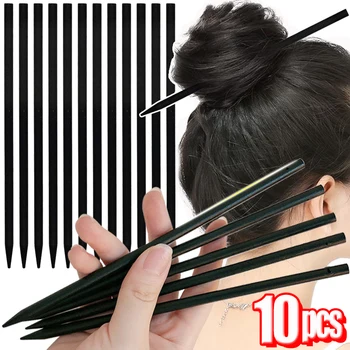 Fai da te Vintage bastoncini per capelli in legno forcine per ragazze Chignon forcina artista Updo inserto affusolato Hairside bacchette supporto coda di cavallo