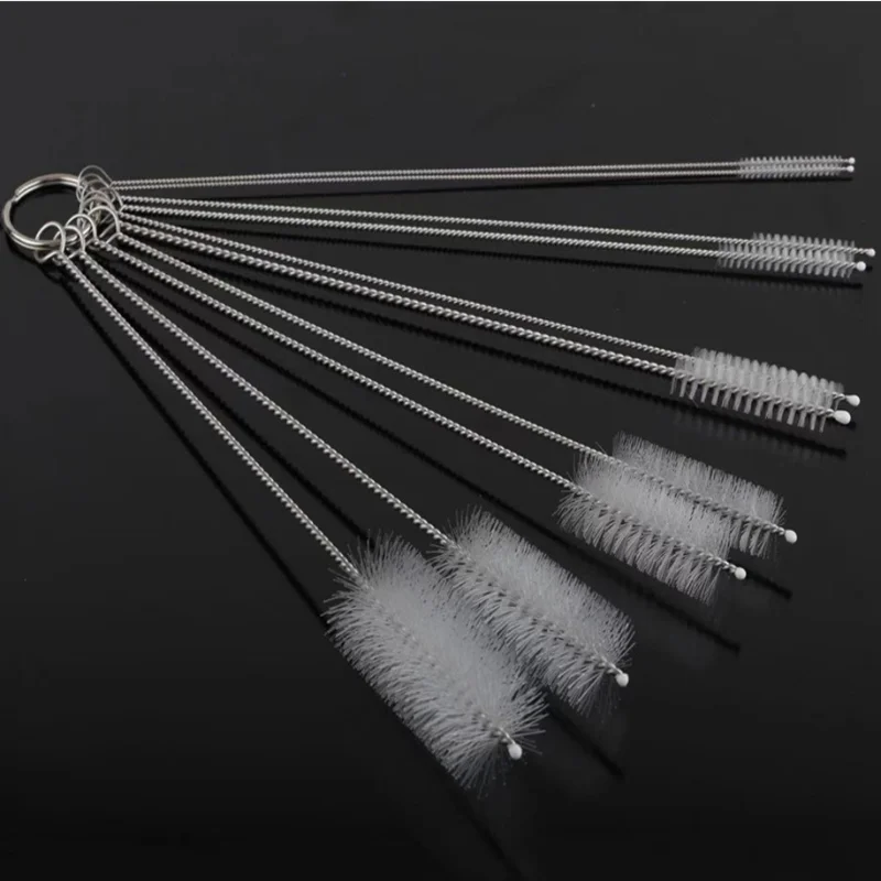 Versatile 10-Piece Reusable Bottle & Straw Cleaning Brush Set