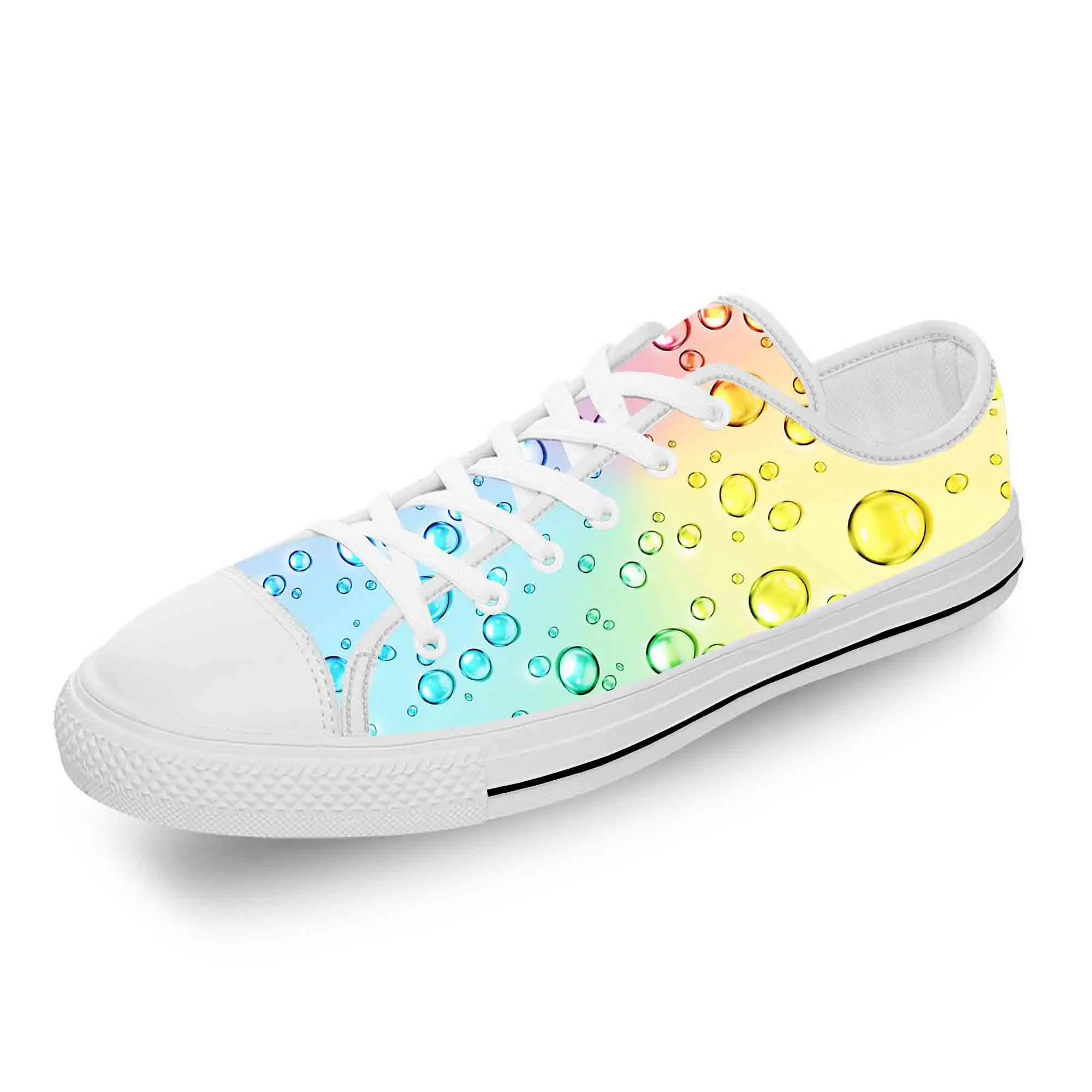 

Bubble Pattern Lightweight Cloth 3D Print Funny Hot Fashion Low Top Canvas Shoes Mens Womens Teenager Casual Breathable Sneakers