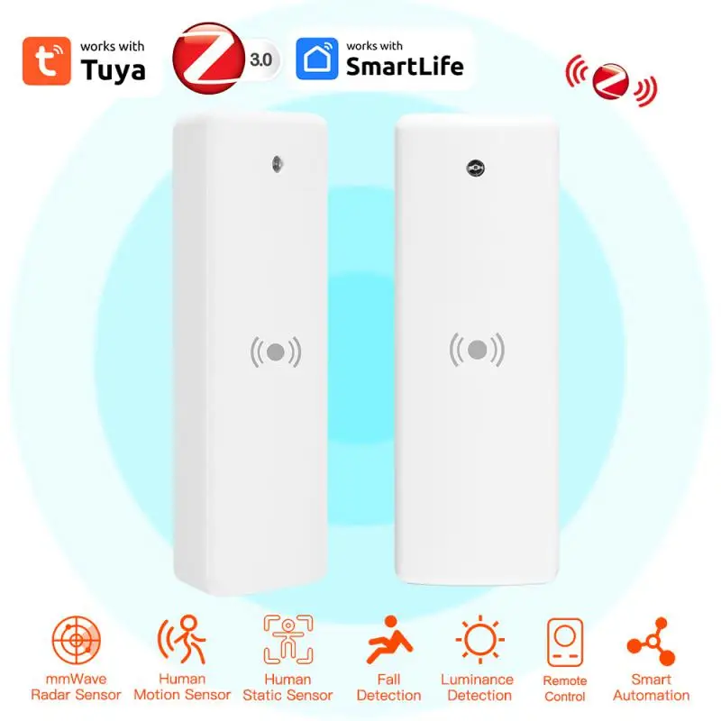 

Tuya Presence Detector Intelligent Enhanced Lighting Control Highly Accurate Technology Smart Home Automation Mmwave