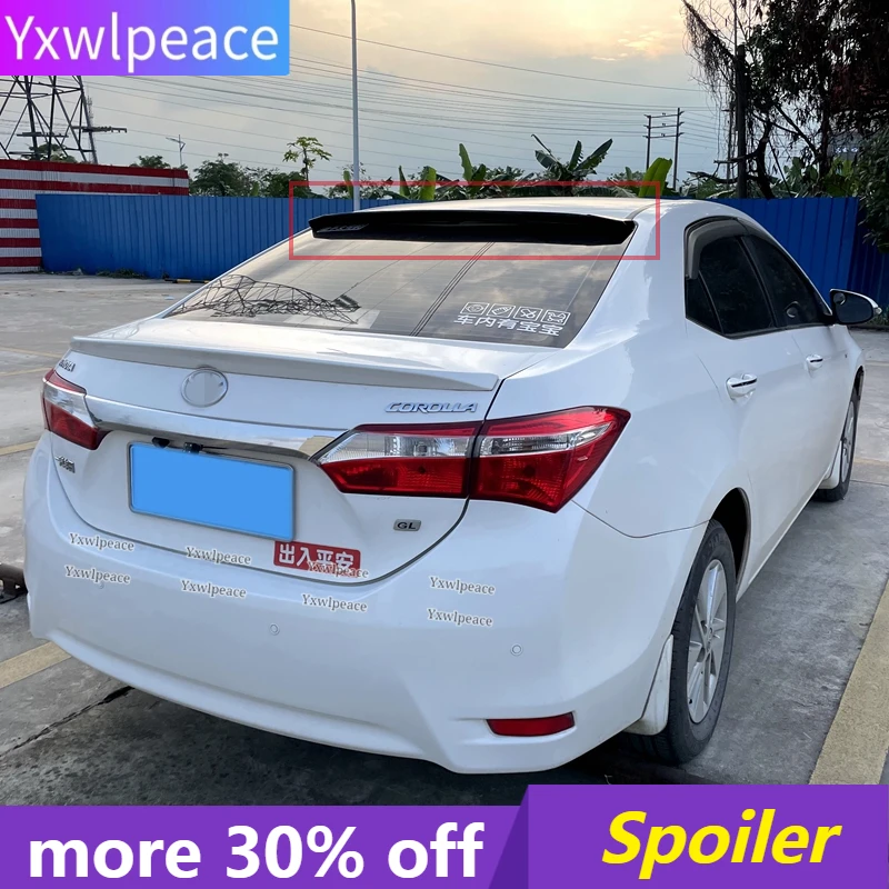

For Toyota Corolla Spoiler 2014-2017 High Quality ABS Plastic Unpainted Color Rear Window Roof Spoiler Body Kit Accessories