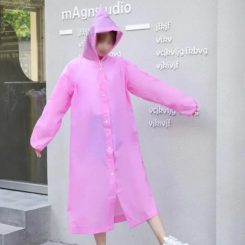 EVA Unisex Raincoat Thickened Raincoat For Men Women Waterproof Camping Waterproof Rainwear Suit 1PC