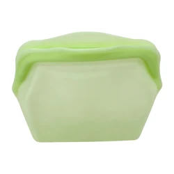 Eco - Friendly Reusable Silicone Snack and Sandwich Bags - Leak and Odor Proof (1000ml green)