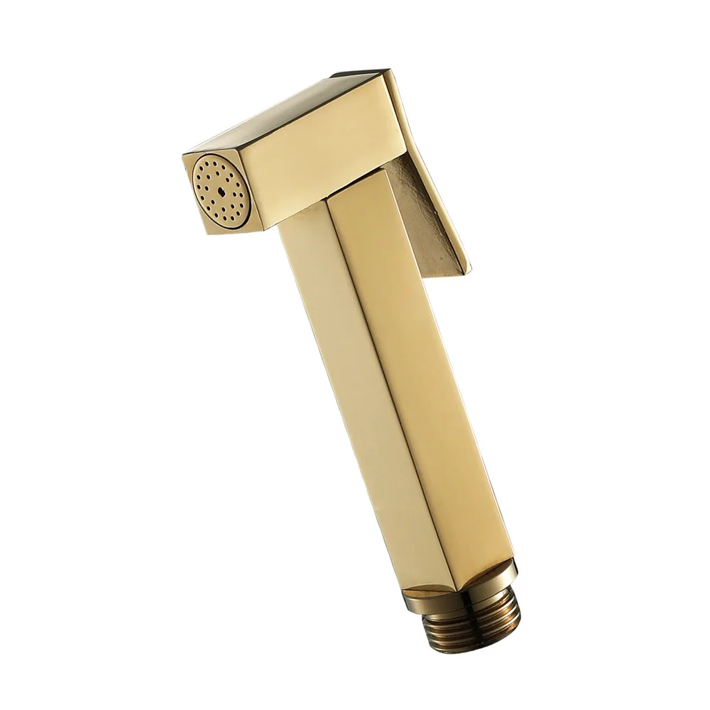 

Luxury Brass square Handheld Shower head High Quality Copper shower nozzle Suitable for bathroom and toilet,Gold,Black,Chrome