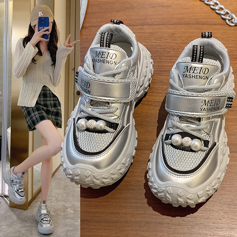 

Shoes Women's Heels Solid Mid-Calf PU Hook & Loop Med Fretwork Fabric Round Toe Rubber Flock Cotton Women's Heels Shoes Rubber P