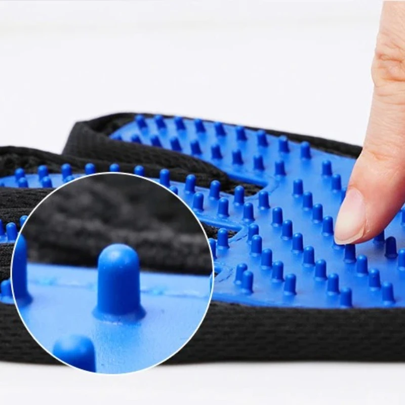 Pet grooming gloves Pet Glove Cat Grooming Glove Cat Hair Deshedding Brush Gloves Dog Comb for Cats Bath Hair Remover Clean Massage Brush for Animal