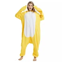 Yellow Duck Onesie Animal Kigurumi Unicorn Pyjamas Halloween Adult Cartoon Pajama Cosplay Party Women Men Homewear Slippers XXL - Image 3