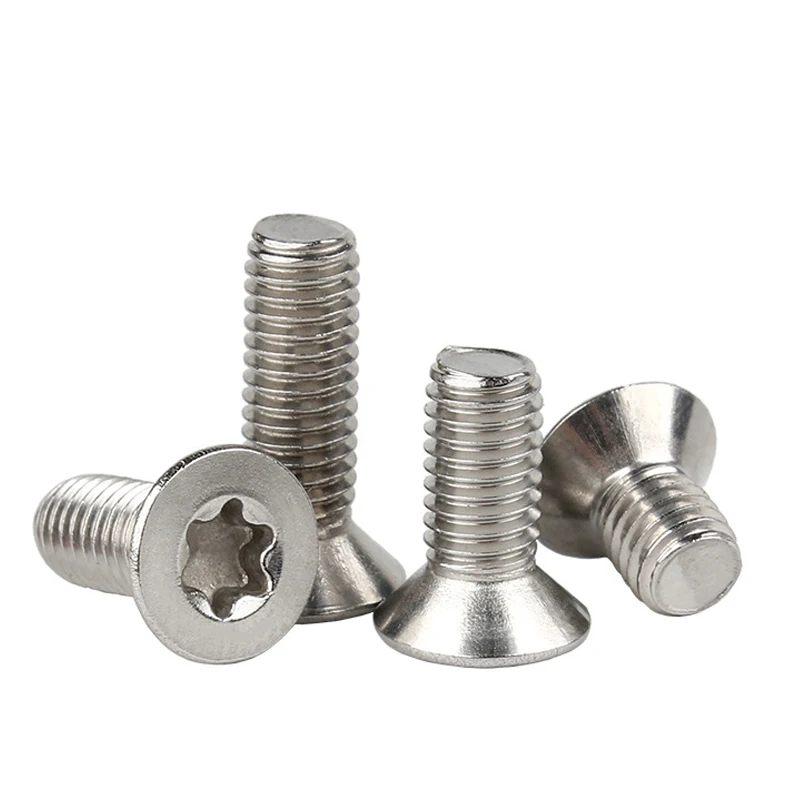 Stainless steel screw M1.6 M2 M2.5 M3 M4 M5 M6 M8 Six-Lobe Torx Flat Countersunk Head Bolt GB2673 50/20/10/5pcs