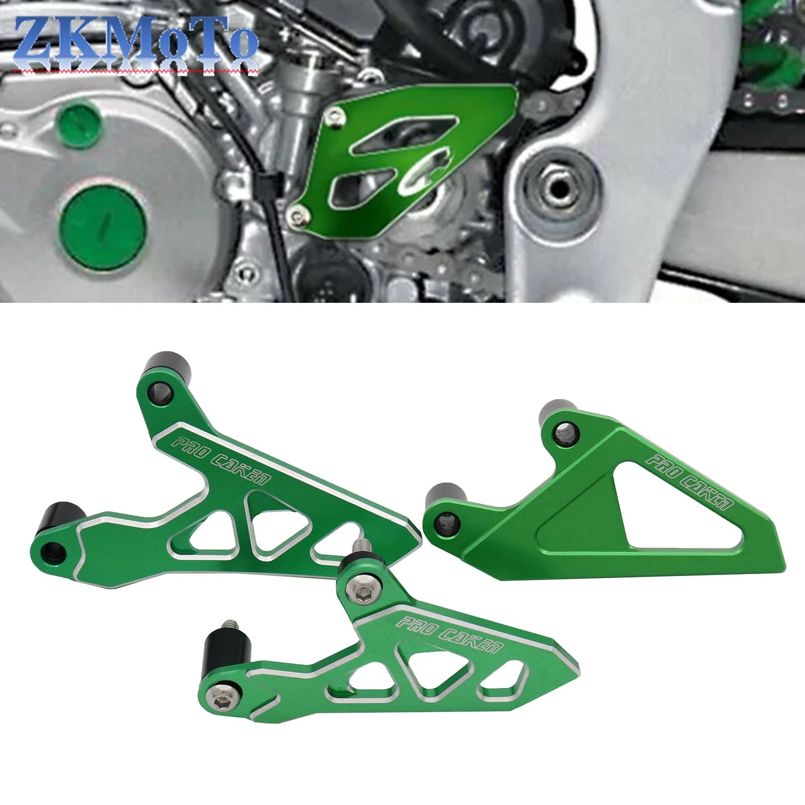 Защитная крышка цепи передней звездочки Motocross CNC для Kawasaki KX250F KX450F KLX250 KLX250EX KLX250SR D-TRACKER 1993-2016