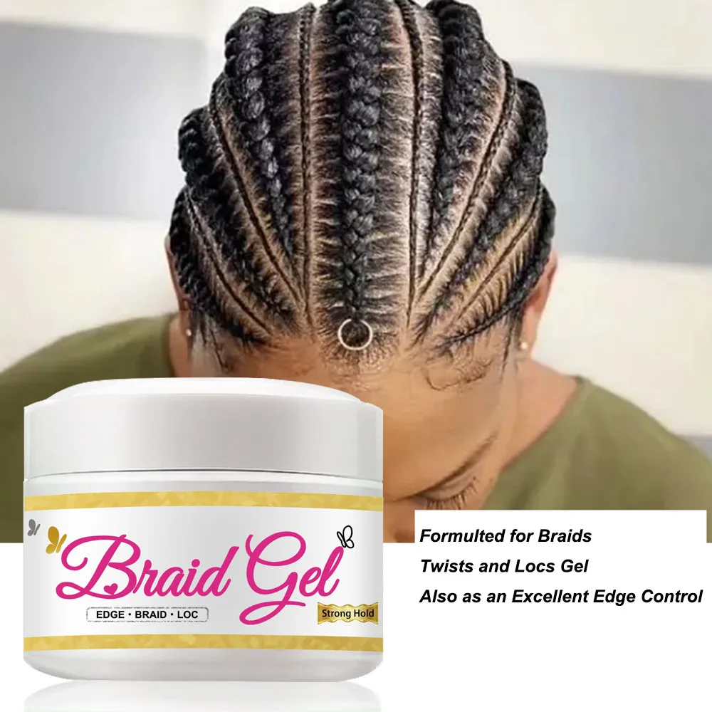 Description Picture 6 of itemBraiding Gel Extrem Hold Frizz Hair Control Non White Neat Conditioning Shine Dreadlocks Accessories Hair Wax Curly Hair Product