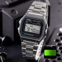 Casio montre argent montre hommes ensemble marque de luxe LED numérique étanche Quartz hommes montre Sport militaire montre-bracelet relogio masculi 1