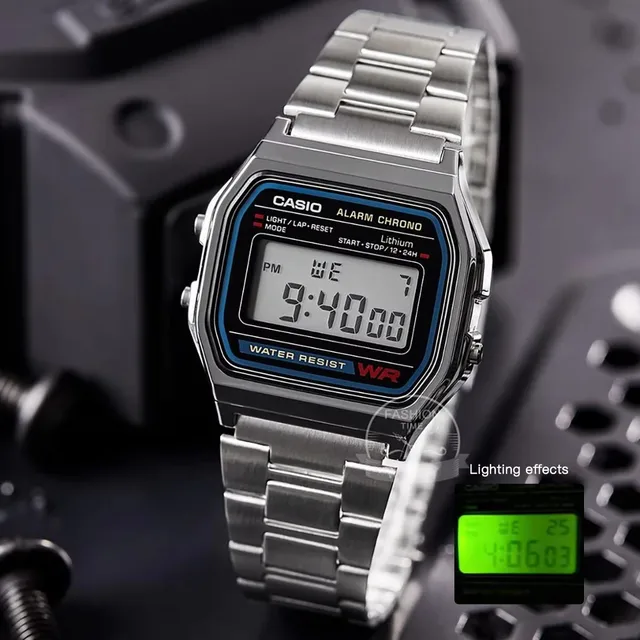 Casio montre argent montre hommes ensemble marque de luxe LED numérique étanche Quartz hommes montre Sport militaire montre-bracelet relogio masculi 1
