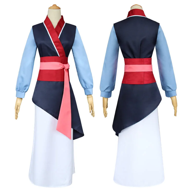 Mulan Cosplay Costume Women Princess Mu Lan Dress Chinese Hanfu Heroine Outfit for Halloween Comic Con - AliExpress 200000532