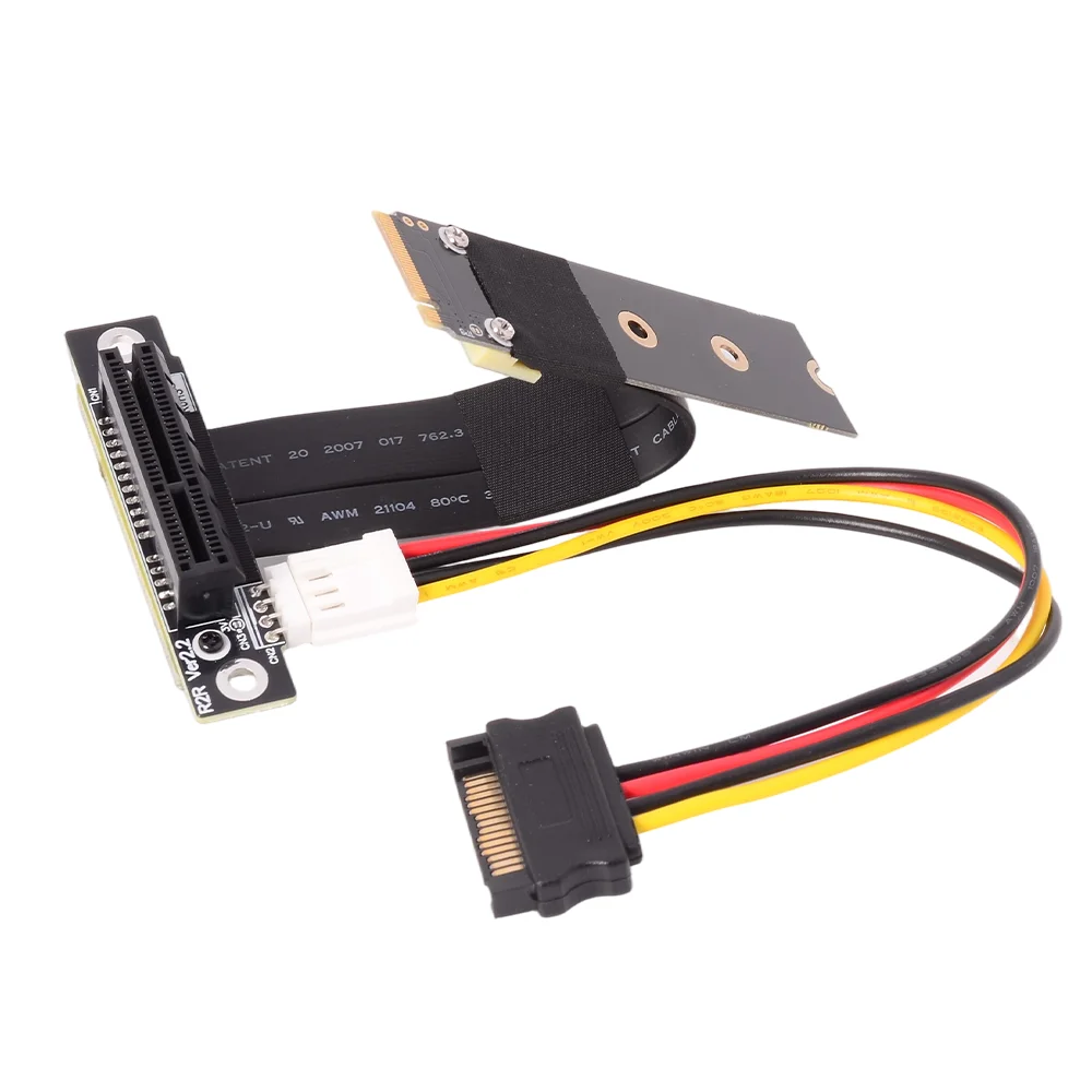 PCIe x4 3.0 연장 케이블, PCI 익스프레스 4x-M.2 NVMe M 키 2280 라이저 카드 Gen3.0 연장 라인, R42SF, R42SL, R42SR, 32G/bps