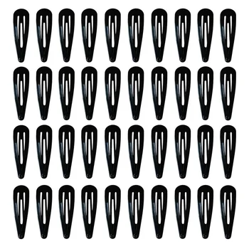 40 fermagli per capelli a scatto in metallo multicolore tinta unita, mollette da 2 pollici per accessori da donna 1