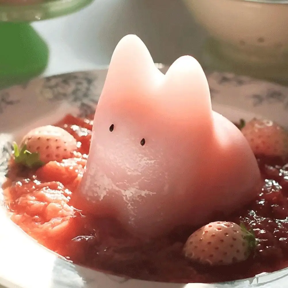 Adorable Cartoon Cat-Shaped Silicone Mold for Milk Pudding Jelly Mousse  and Ice Powder Desserts Baking Decoration Accessory