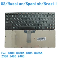 New US Russian Spanish Brazil Laptop Keyboard For Lenovo G480 G480A G485 G485A Z380 Z480 Z485 Notebook PC Replacement