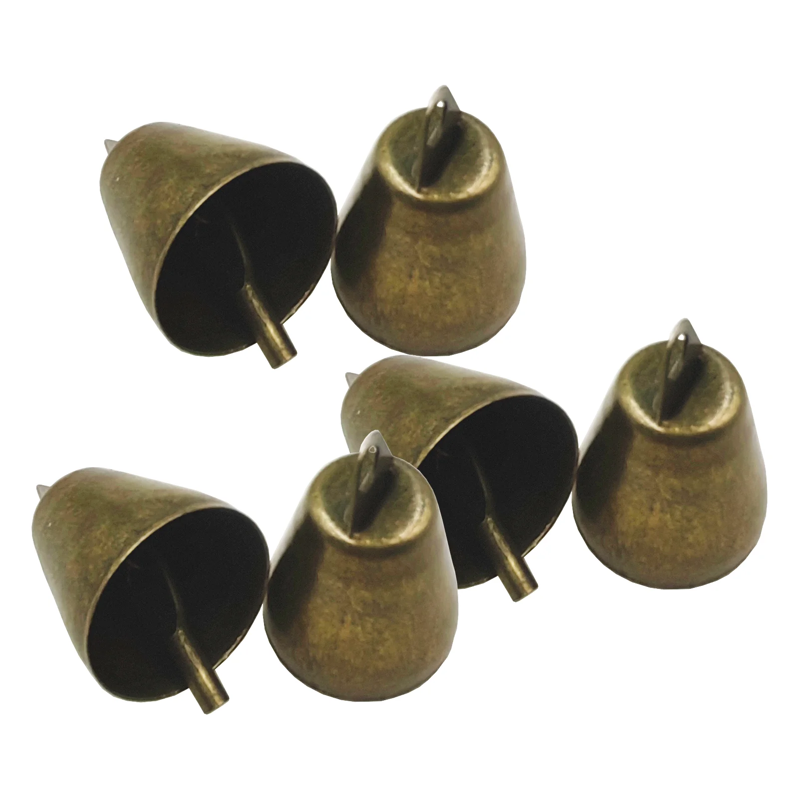 Hanging Bells Wind Chimes Jingle Bell DIY Iron Small Bell Pendant for Christmas Tree Christmas Wreath Party Wedding Festive 6pcs bamboo wind chimes