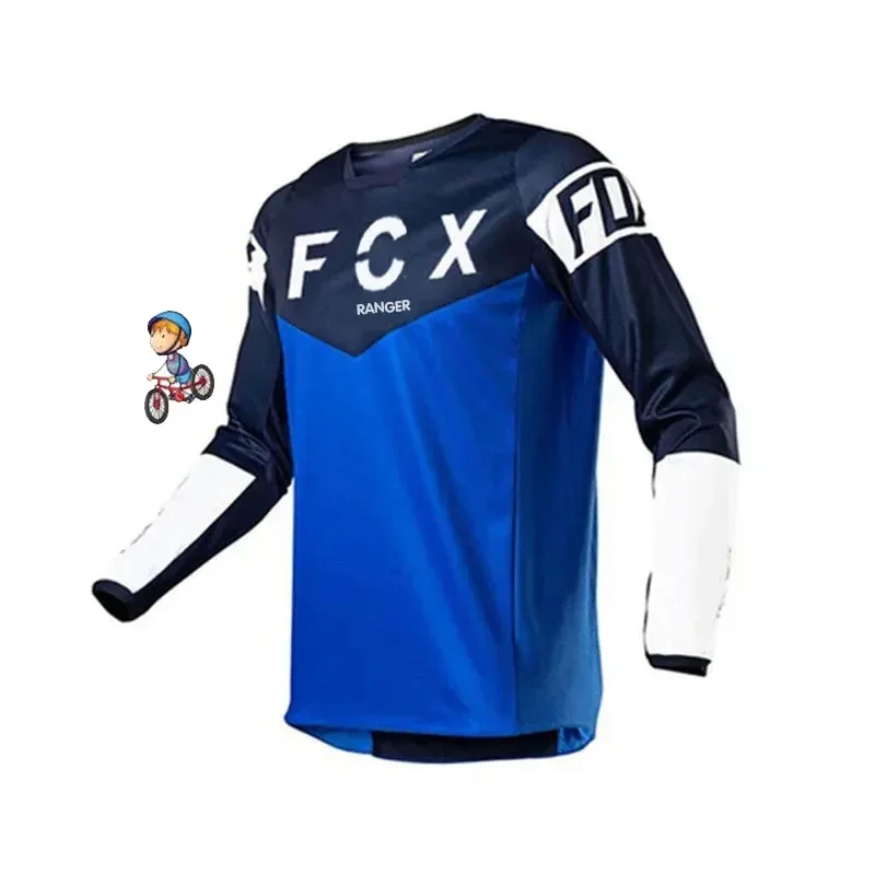 Children's clothing,Maillot de cyclisme à manches longues pour hommes, chemises , descente, tout-terrain, moto , vêtements deFCX 4