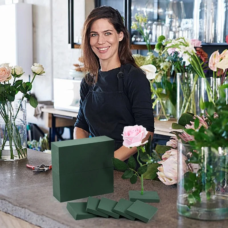 1/6Pcs Floral Foam Blocks for Wedding Party Flower Arrangement Table Decoration Wet Foam Mud Bricks Home DIY Crafts Supplies