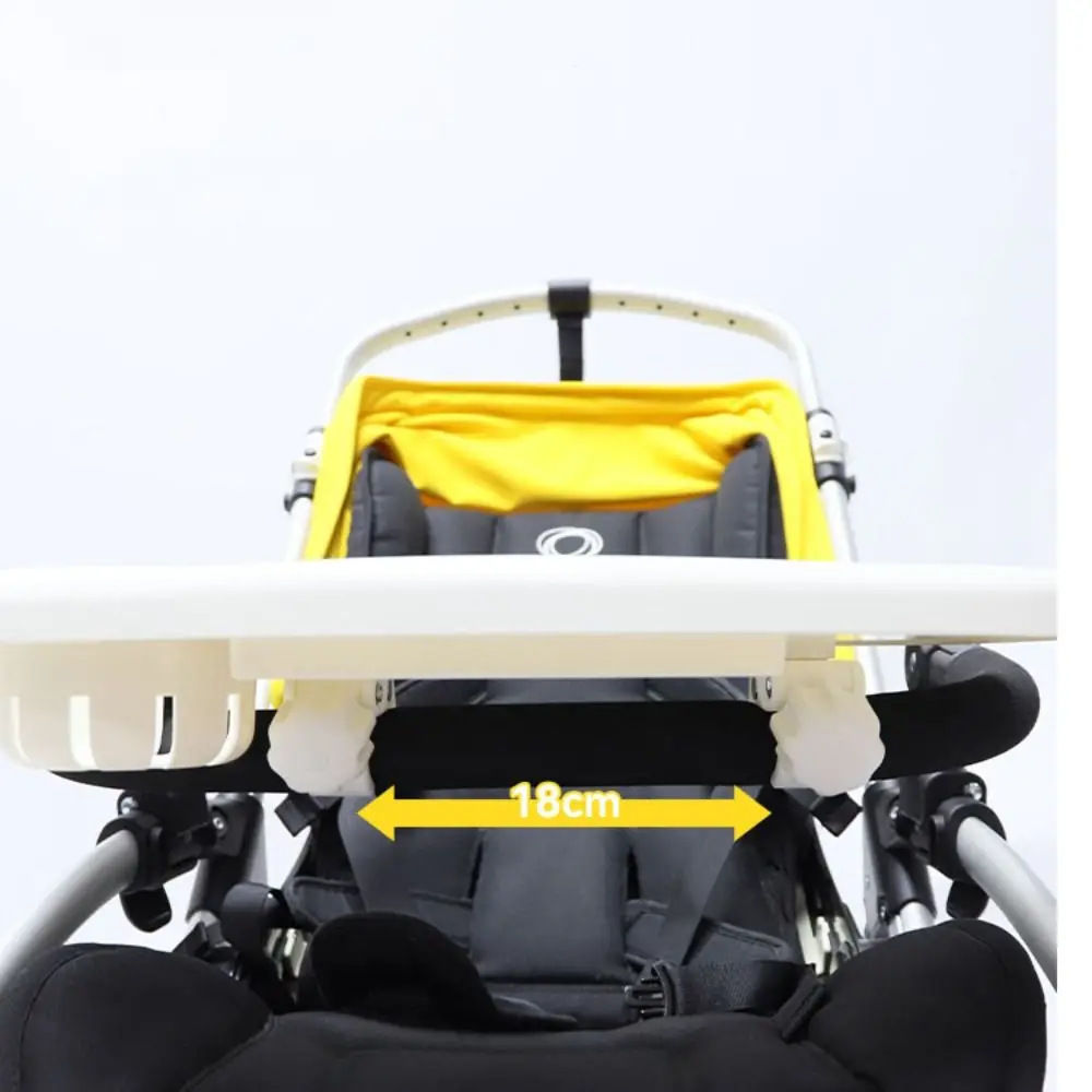 Snack Tray Baby Stroller Dinner Table Tray Milk Bottle Cup Holder Stroller Accessory Cart Pram Snack Tray Baby Feeding Supplies