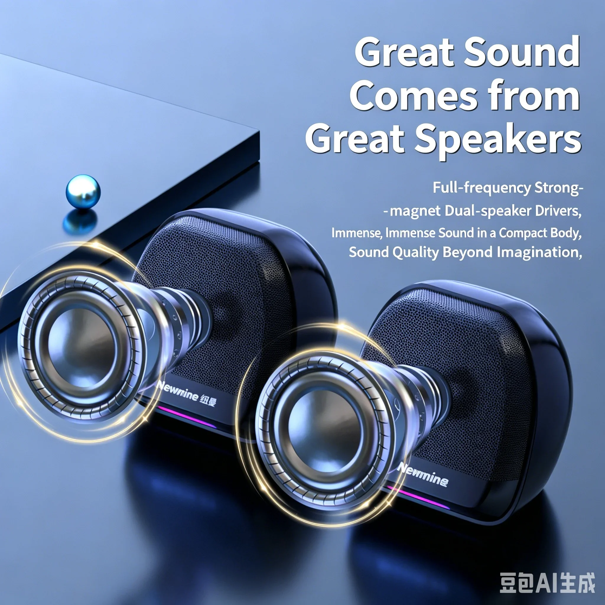 BT561 미니 데스크탑 스테레오 스피커 3W*2 중저음 RGB 무드등 USB 3.5mm 유선 게이밍 사운드 박스 (PC, 노트북, 태블릿, MP3용)