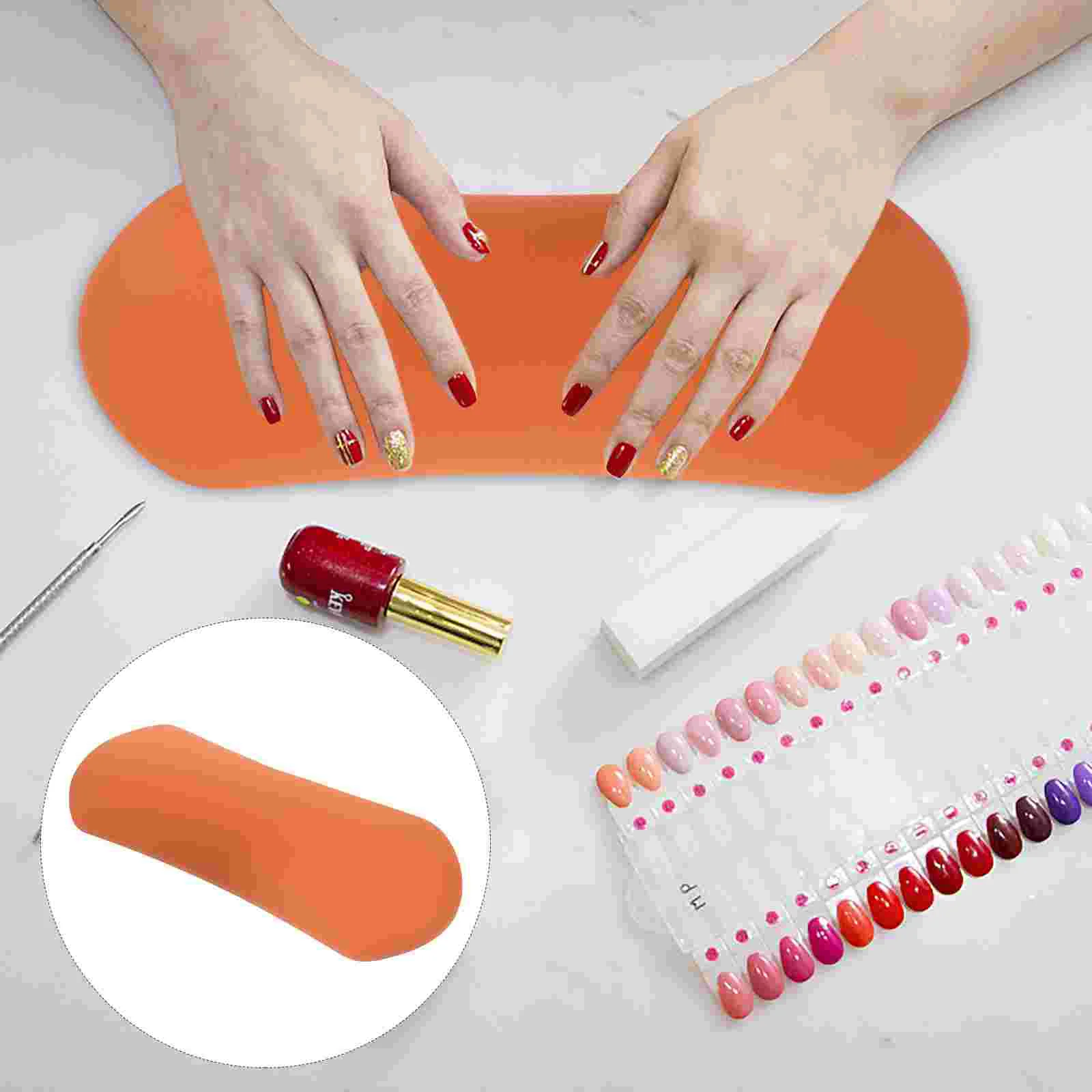 Nail Hand Pillow Cushion Arm Rest for Salon Manicure PU Set Vibrant Color Design Lasting Hand Rest for Nail