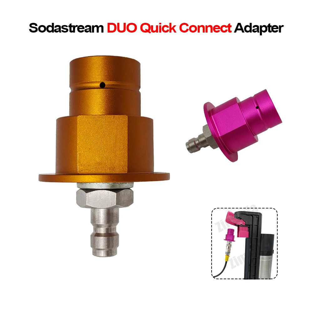Connettore A Connessione Rapida Per Sodastream Terra Art Duo Pink Soda Club A Adattatore Serbatoio Co2 Esterno Acqua Gassata Con Sgancio Rapido Da 8Mm